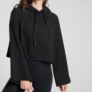 Athleta Cropped Black Hoodie